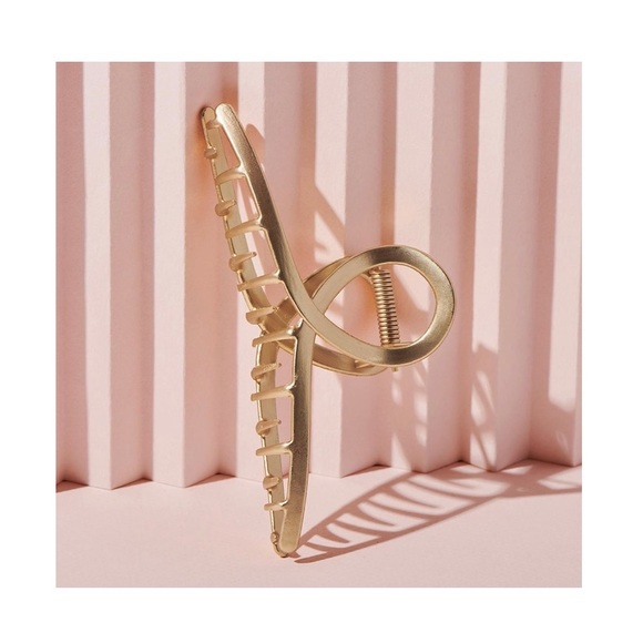 NIP The Hair Edit Gold French Twist Claw Clip - Picture 3 of 10